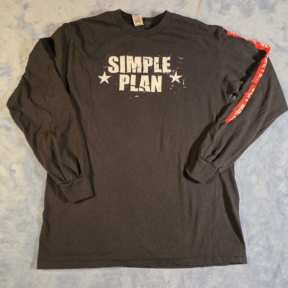 Simple Plan No Pads No Helmets Just Balls Long Sleeve Shirt Men’s M Band Tee